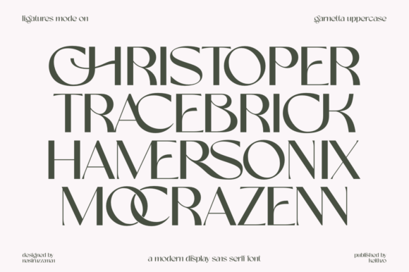 Garnetta Font - Preview 4