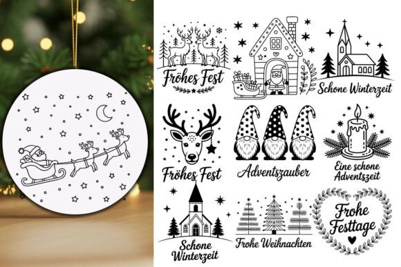 German Christmas SVG Bundle