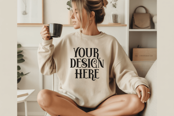 Gildan 18000 Sweatshirt Mockups