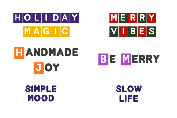 Holiday Film Frame Font - Preview 2