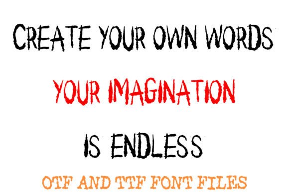 Kooky Spooky Ink Brush Font PNG with transparent background - Preview 2