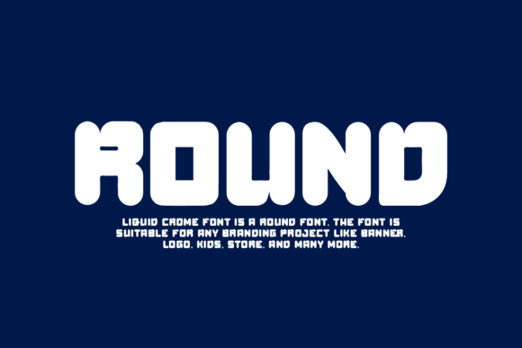 Liquid Crome Font PNG with transparent background - Preview 2