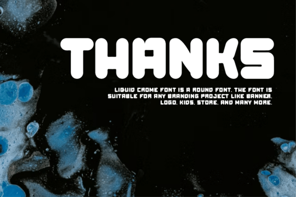 Liquid Crome Font PNG with transparent background - Preview 6