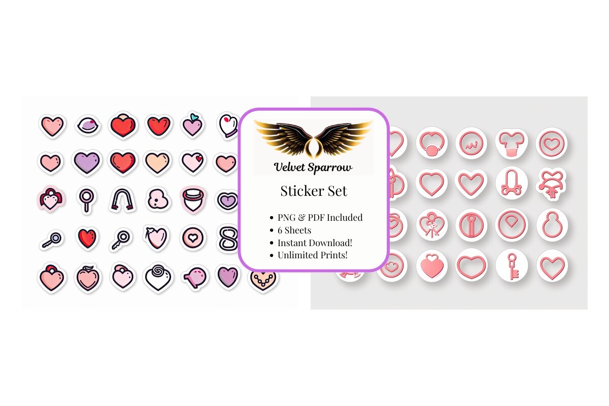 Love Icons Sticker Set