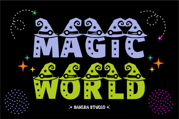 Magic Party Font PNG with transparent background - Preview 2