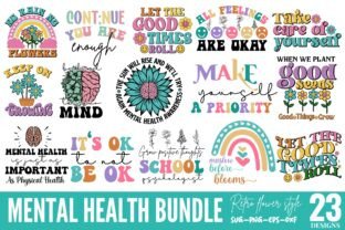 Mental Health Quotes SVG Bundle Graphic by Styled Stock Mock · Creative ...