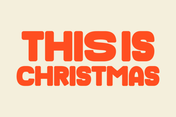 Merry Thick Font PNG with transparent background - Preview 1