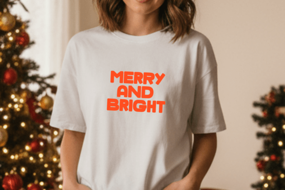 Merry Thick Font PNG with transparent background - Preview 2