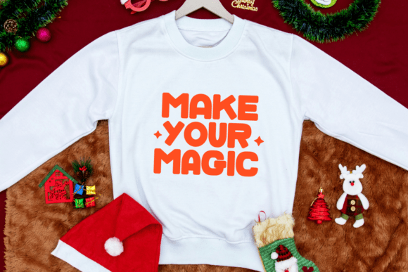 Merry Thick Font PNG with transparent background - Preview 4