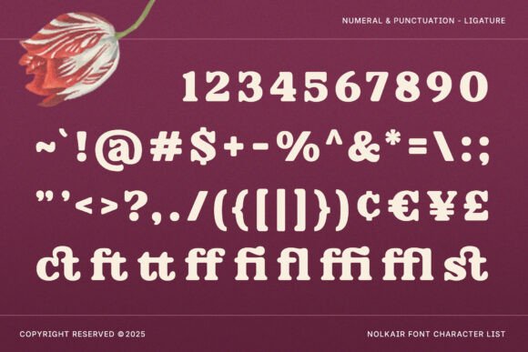 Nolkair Font PNG with transparent background - Preview 2