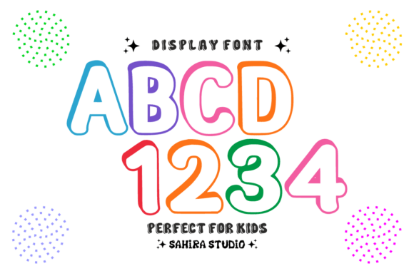 Outline Shadow Font PNG with transparent background - Preview 3