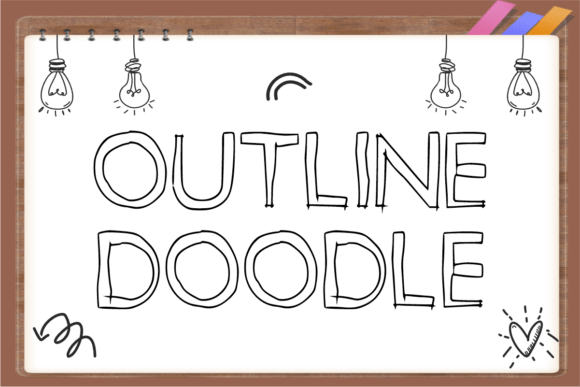 Preschool Doodles Font PNG with transparent background - Preview 2