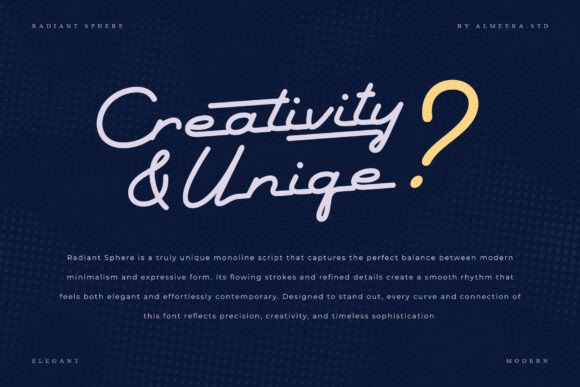 Radiant Sphere Font PNG with transparent background - Preview 4