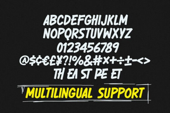 Restea Choco Font PNG with transparent background - Preview 4