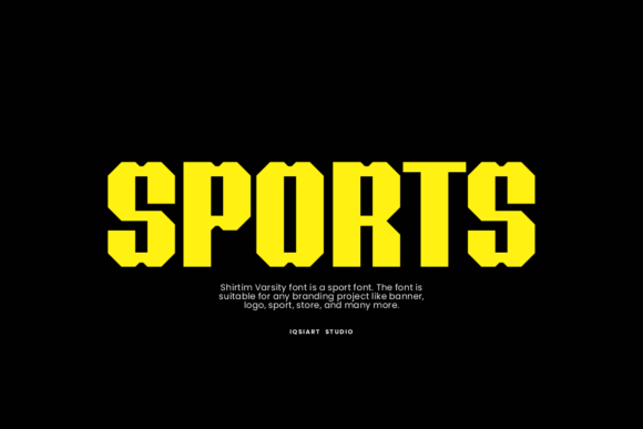 Shirtim Varsity Font PNG with transparent background - Preview 1