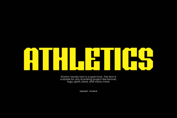 Shirtim Varsity Font PNG with transparent background - Preview 2