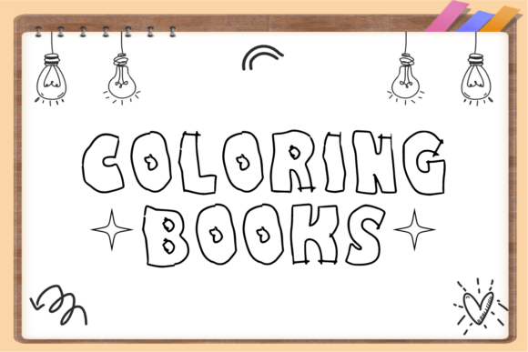 Simple Doodles Font PNG with transparent background - Preview 2
