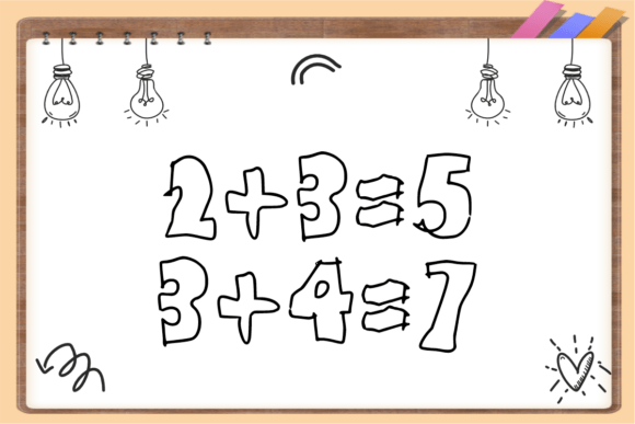 Simple Doodles Font PNG with transparent background - Preview 3