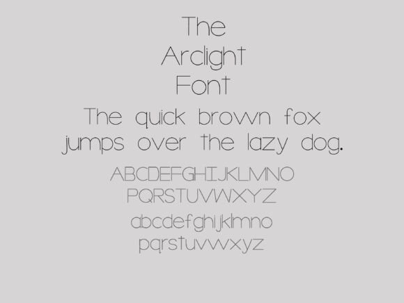 Arclight Font - Preview 1