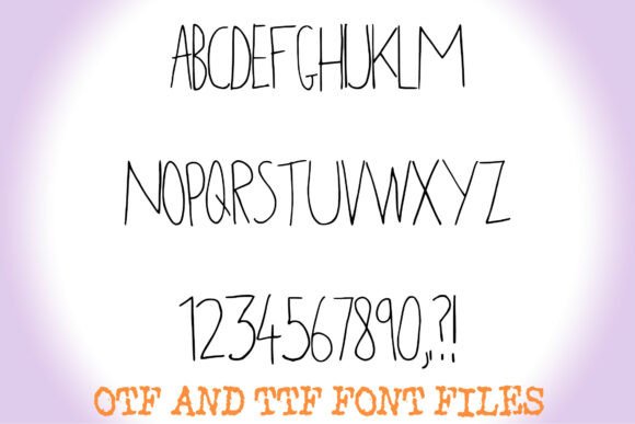 Biro Pen Doodle Font font preview - 1