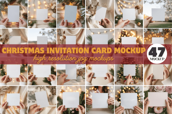 Christmas Card Mockup Bundle