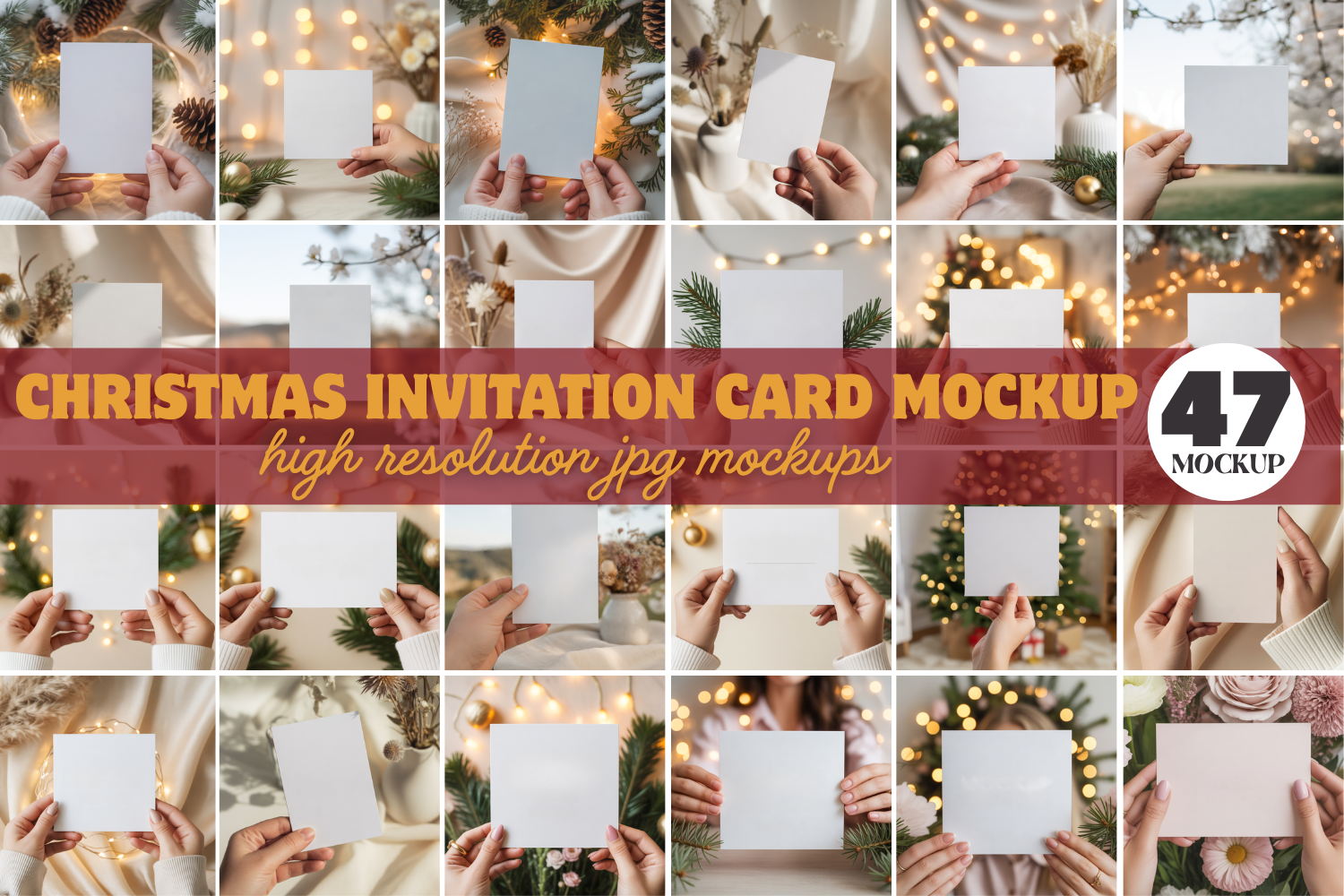 Christmas Card Mockup Bundle