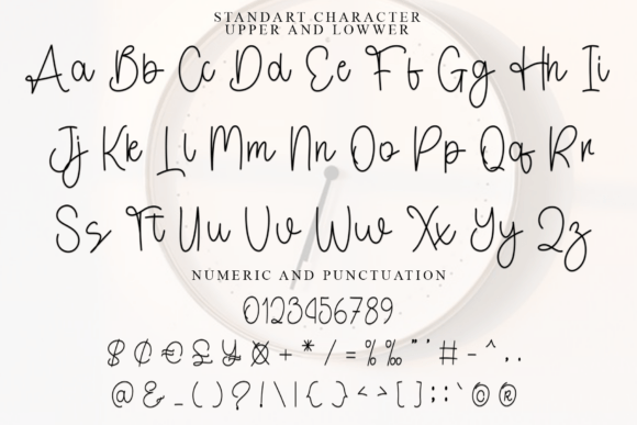 Christmas Photography Font PNG with transparent background - Preview 4