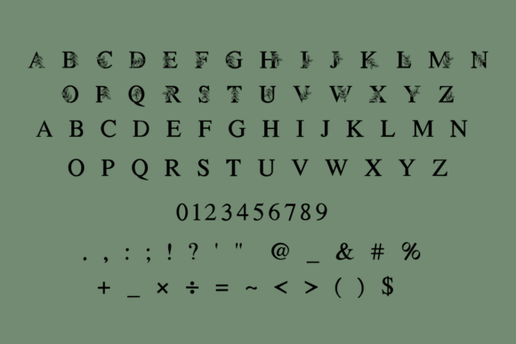 Christmas Holly Font - Preview 5