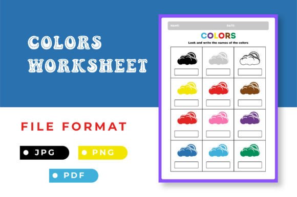 Color Worksheet Printable Template