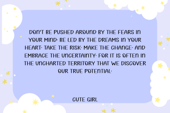 Cute Girl Font - Preview 1