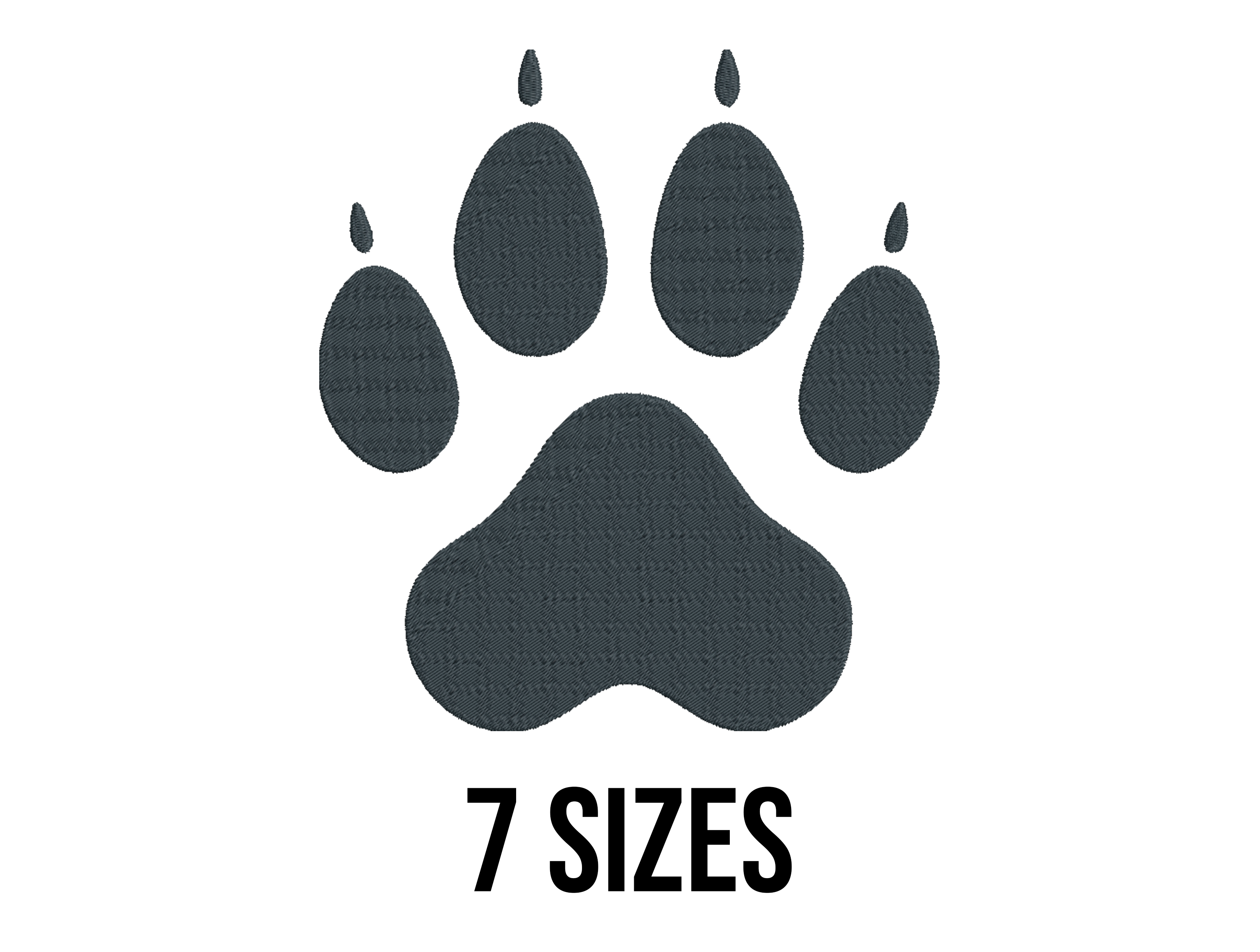 Cute Paw Print Embroidery Design
