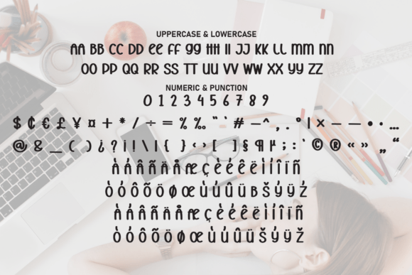 Designer Minimalist Font PNG with transparent background - Preview 6