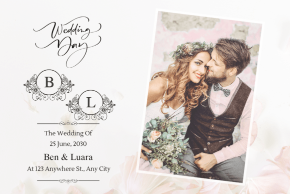 Floral Butterfly Monogram Font - Preview 1