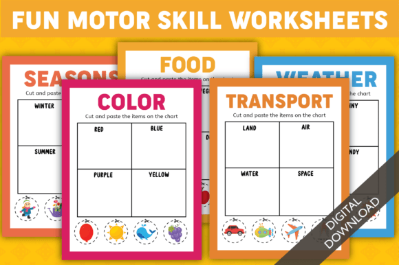 Fun Motor Skill Worksheets