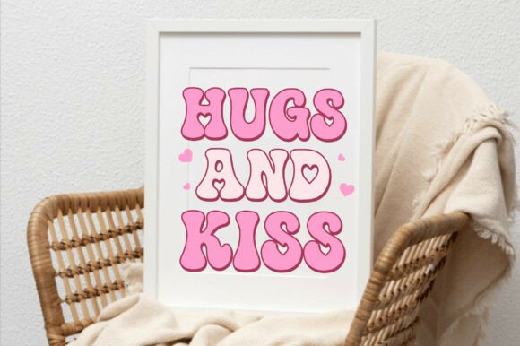 Funky Heart Font PNG with transparent background - Preview 4