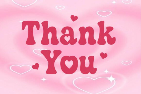 Funky Heart Font PNG with transparent background - Preview 6