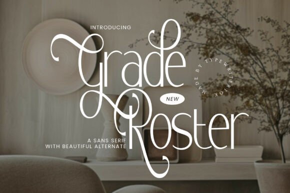 Staff Roster Font Grade Roster Font by Twistystd · Creative Fabrica