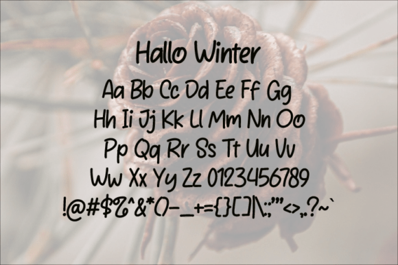 Hallo Winter Font - Preview 1
