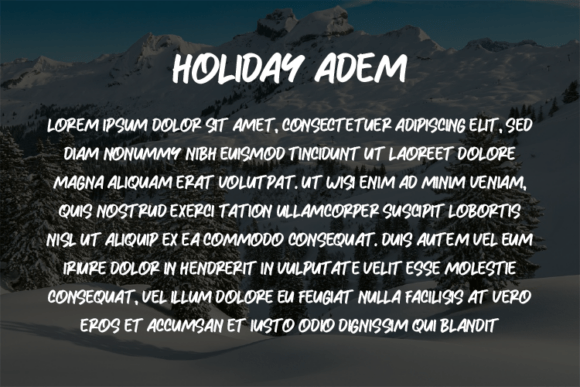 Holiday Adem Font PNG with transparent background - Preview 2