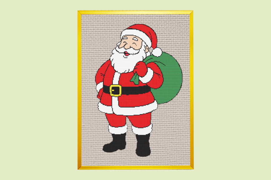 Jolly Santa with Sack