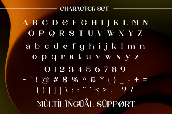 Landmark Models Font font preview - 6
