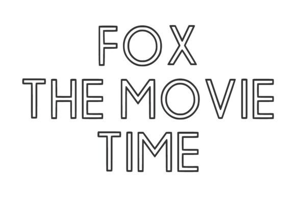 Minimal Line Art Font PNG with transparent background - Preview 1