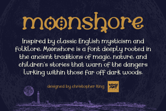 Moonshore Font PNG with transparent background - Preview 1
