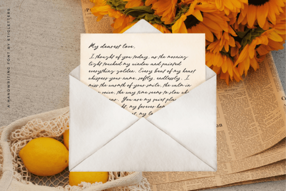 Notes from May Font PNG with transparent background - Preview 3