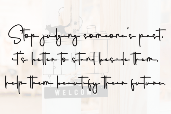 Santa Calligraphy Font PNG with transparent background - Preview 1
