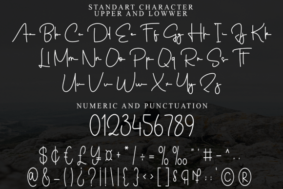 Santa Calligraphy Font PNG with transparent background - Preview 5