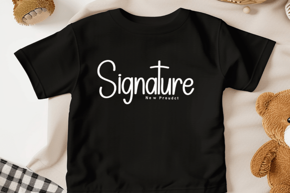 Simple Ballpoint Font PNG with transparent background - Preview 1