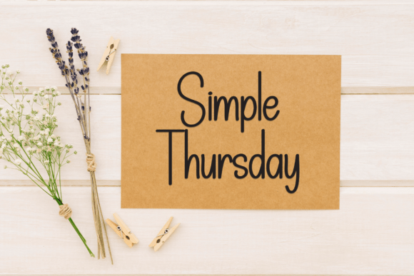 Simple Ballpoint Font PNG with transparent background - Preview 2