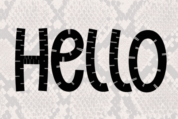 Snakes Font PNG with transparent background - Preview 3