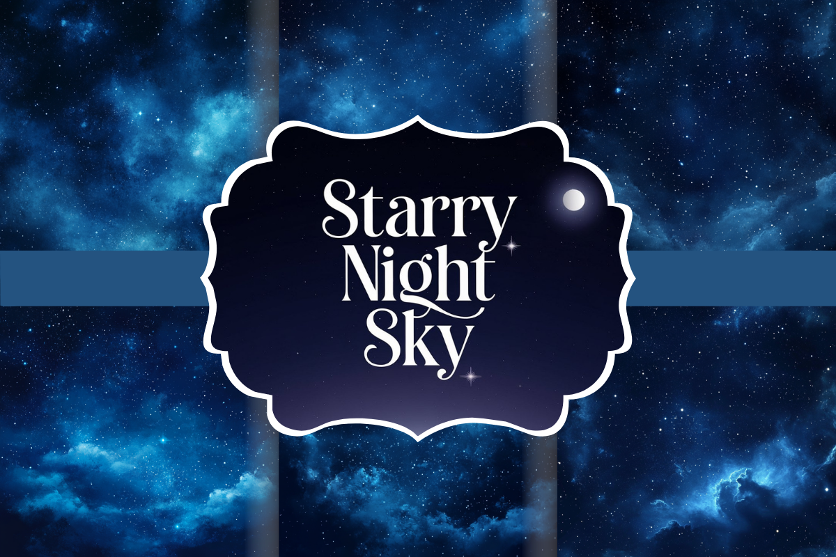 Starry Night Sky Background